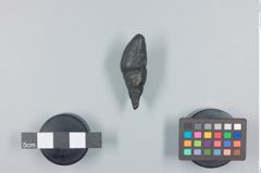 Foto (Seitenansicht) von buddistisches Amulett 3 (NHMW-ZOO-MO-0081100-ETH-114)